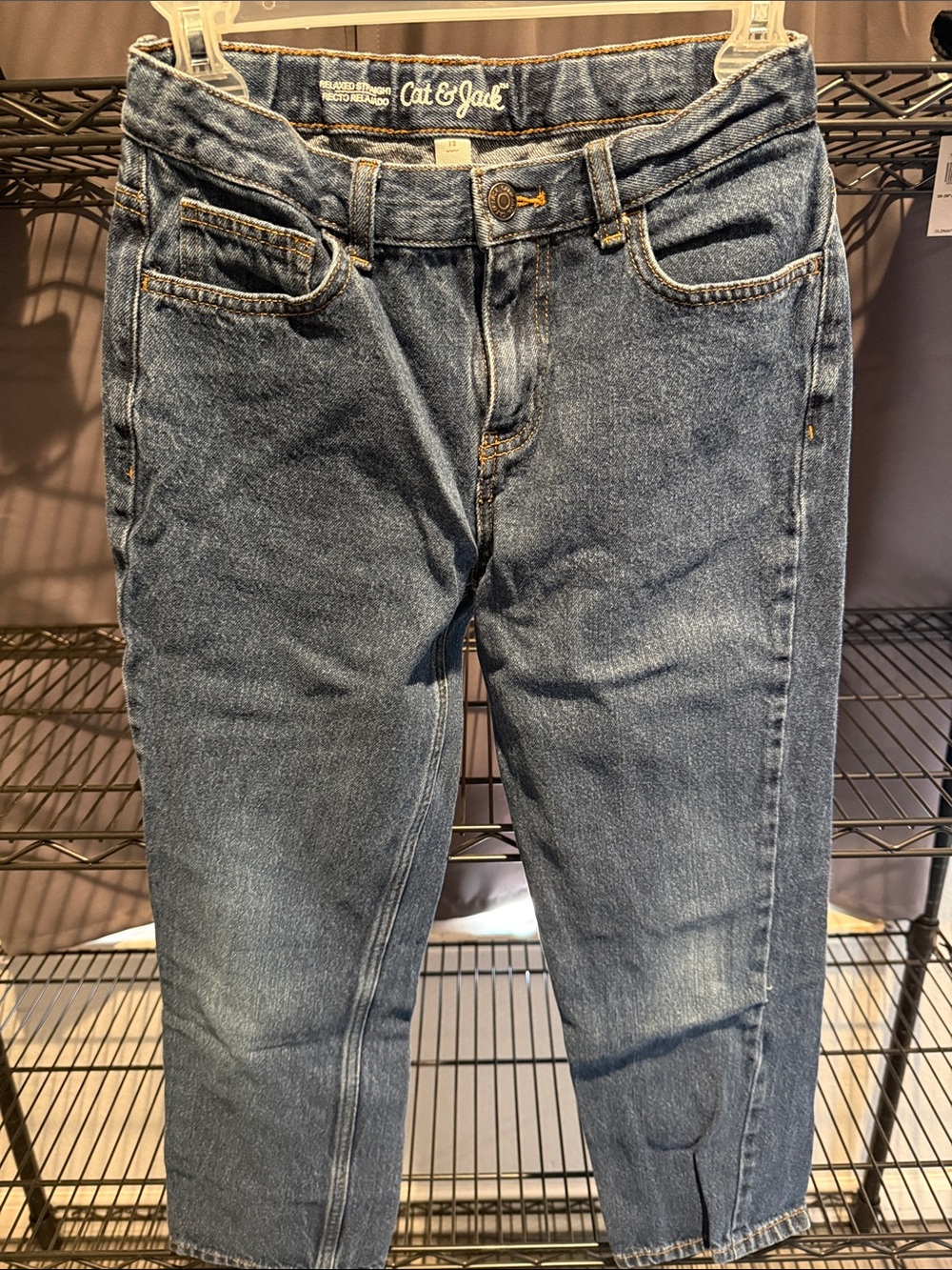 Cat & Jack Kids Blue Straight-Leg Denim Jeans